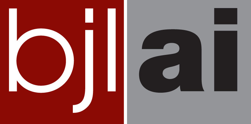 A split photo of the letters aiga and djl