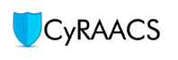 A black and white image of the cyraad logo.